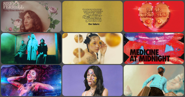 Sierra Ferrell, Nathaniel Rateliff, Kacey Musgraves, Wolf Alice, Foo Fighters, Japanese Breakfast, Doja Cat, Olivia Rodrigo, and Tyler the Creator make my end of year list.